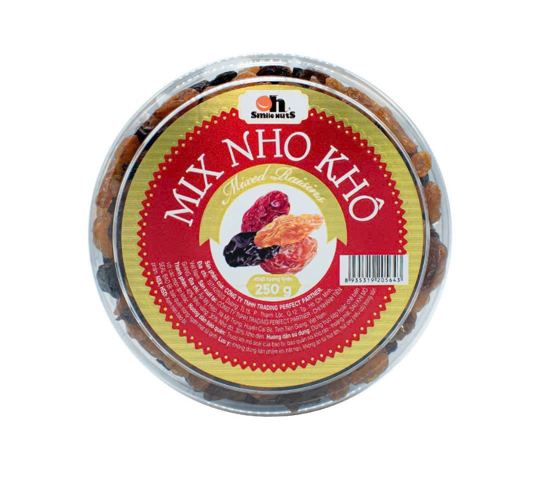 Nho khô mix OH - Hộp tròn